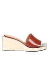Maison Margiela Woman Sandals Brown Size 11 Soft Leather In Brown