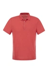 MAJESTIC MAJESTIC FILATURES LINEN POLO SHIRT WITH BUTTONS