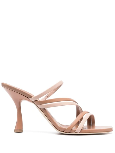 Malone Souliers Two-tone Slip-on Mules In Light Pink