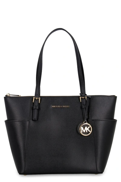 Michael Michael Kors Jet Set Tote Bag In Black