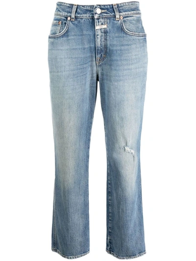 Closed Faded Skinny Jeans In Blue