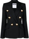 Moschino Doppelreihiger Blazer In Black