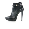 KIM KWANG CALF LEATHER ANKLE BOOTS BLACK
