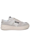 MSGM MSGM FG1 WHITE LEATHER SNEAKERS