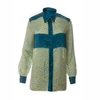 GUCCI CYNTHIA SILK SHIRT IN PETROL