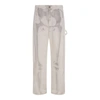 Off-white Carpenter Body Scan Print Loose-fitting Jeans In White