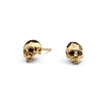 Gucci Vampire Skull Stud Earrings Gold