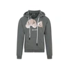 Palm Angels Gd Pa Bear Ripped Slim Hoodie In Black