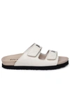 PALM ANGELS PALM ANGELS WHITE LEATHER SLIPPER