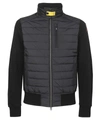 Parajumpers Appliquéd Quilted Shell-paneled Wool-blend Jacket In Black