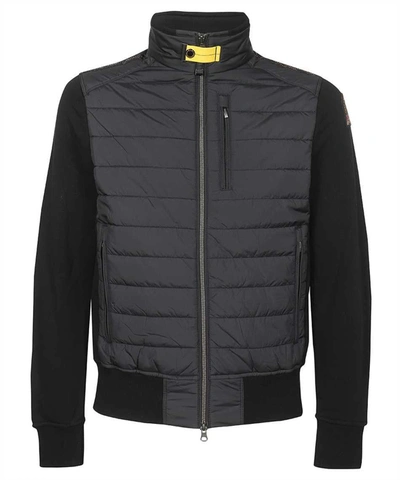 Parajumpers Appliquéd Quilted Shell-paneled Wool-blend Jacket In Midnight Blue