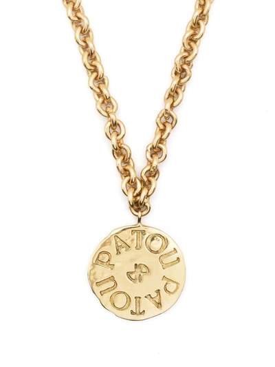 Patou Antique Coin Charm Necklace In Gold