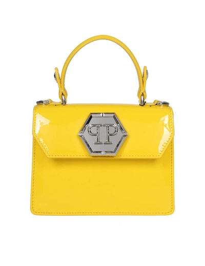 Philipp Plein Handbag In Yellow Paint