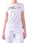 Philipp Plein Script Logo Crystal-embellished T-shirt In White