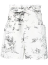 PHILOSOPHY DI LORENZO SERAFINI PHILOSOPHY DI LORENZO SERAFINI GRAPHIC PRINT BELTED SHORTS