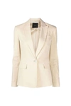 Pinko Tailored Jackets Featuring Back Vent In Beige