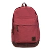 MAHI LEATHER Leather Canvas Classic Backpack Rucksack In Red