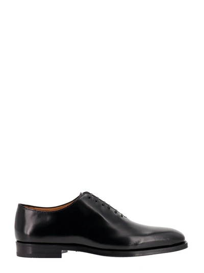 Ferragamo Men's Geoffrey Leather Loafers In Black