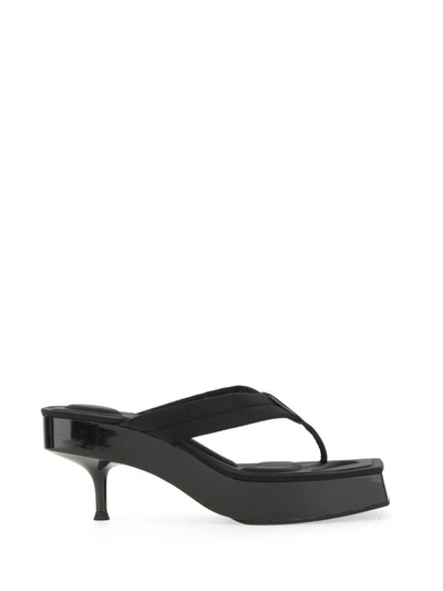 Alexander Wang Jessie Platform Slides In Black