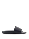 Brioni Men's Pool Sandals In Black