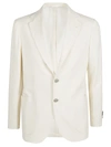 Sartorio Napoli Single-breasted Wool Jacket In White