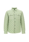 Save The Duck Long-sleeved Quilted Jacket In Nude
