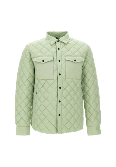 Save The Duck Long-sleeved Quilted Jacket In Nude