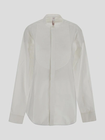 Shi.rt Milano Shirt Milano White Shirt In <p>shirt Milano White Cotton Shirt With Korean Neck