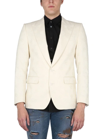 Dolce & Gabbana Single-breasted Jacket In White