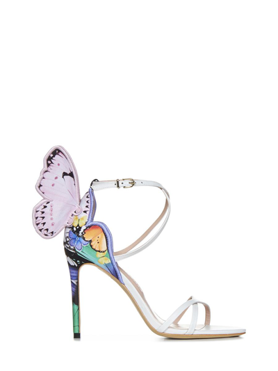 Sophia Webster Chiara Butterfly Napa Ankle-strap Stiletto Sandals In White