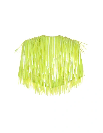 Sportmax Green Petalo Top In Yellow