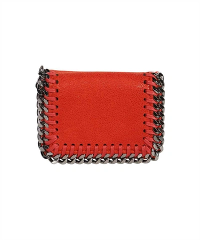 Stella Mccartney Falabella Small Wallet In Red