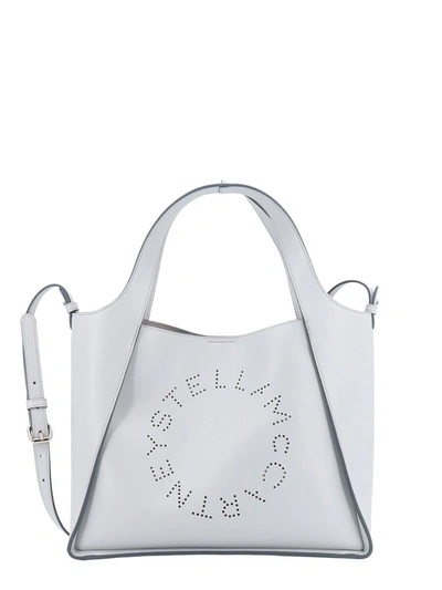 Stella Mccartney Stella Logo Top Handle Bag In Grey