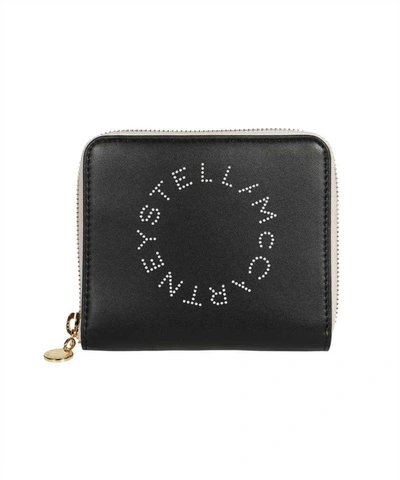 Stella Mccartney Stella Logo Alter-nappa Wallet In Black