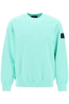 Stone Island Shadow Project Cotton Crew Neck Sweatshirt In Green