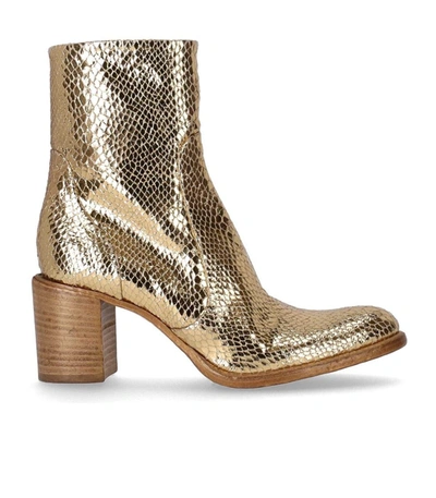 Strategia Candy Gold Ankle Boot In Neutrals