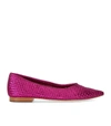 Strategia Woman Ballet Flats Fuchsia Size 6 Leather In Fucsia