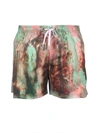 Sundek Abstract Pattern Swimsuit In Multicolor
