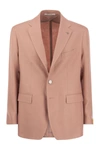 Tagliatore Men's Two-button Wool Jacket In Pink
