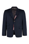 Thom Browne Single Vent Sport Coat - Fit 5 - In Wool Pique Suiting In Blue