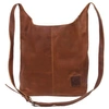MAHI LEATHER Leather Dixie Boho Tote Bag Shoulder/Across Body Handbag In Vintage Brown
