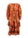 Ulla Johnson Portia Dress In Orange
