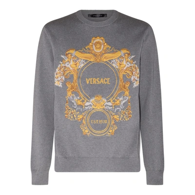 Versace Sweater In Grey