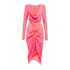 Vivienne Westwood Panther Draped Crêpe Midi Dress In G410