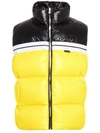 Palm Angels Vest In A Yellow And Black Tech Fabric In Yellow