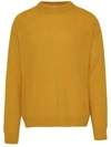 AMISH AMISH YELLOW MOHAIR BLEND SWEATER