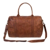 MAHI LEATHER Leather Cortes Overnight Bag In Vintage Brown