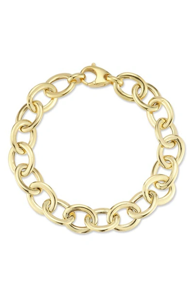 Chloe & Madison Chloe And Madison 14k Over Silver Link Bracelet In Gold