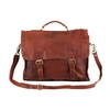 MAHI LEATHER Brown Leather Messenger Satchel Bag