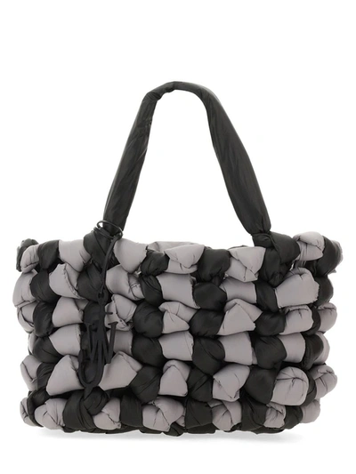 Jw Anderson J.w. Anderson Large Woven Tote Bag In Black
